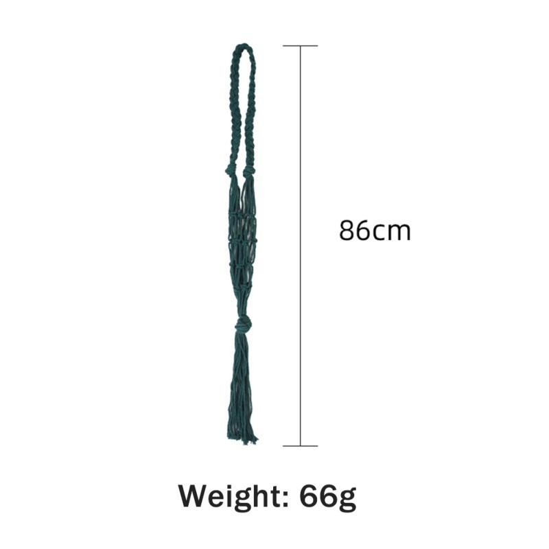 Knotted Macrame Wine Bottle Holder Boho Bottle Bag Wine Hanging Bottles Woven Rope Net Pocket Wine Bags