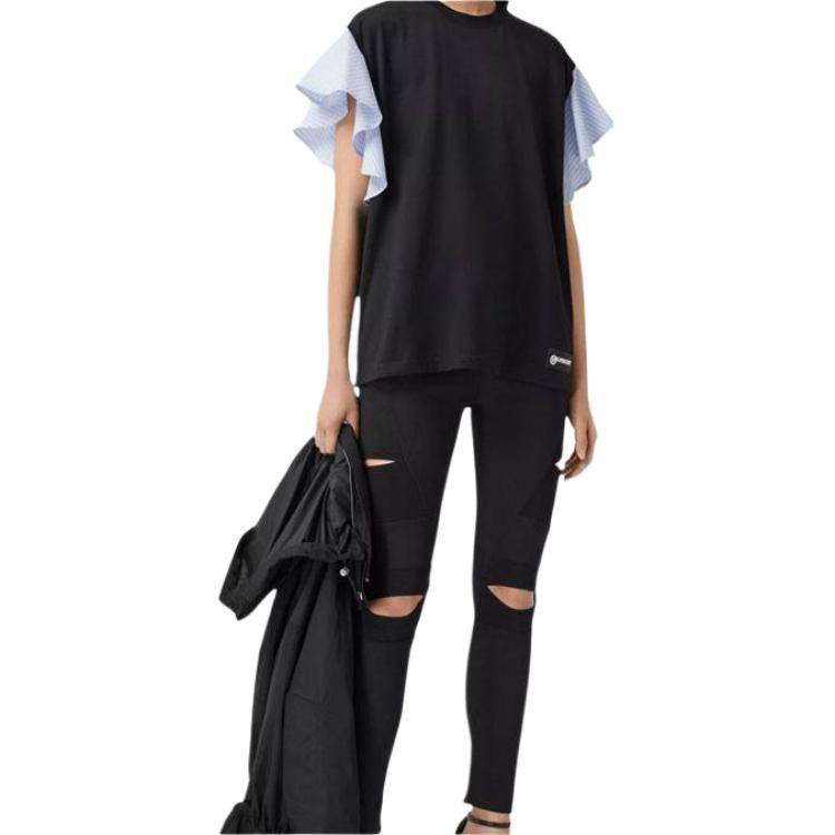 Burberry Ruffle Sleeve T Shirt Women's 80295721