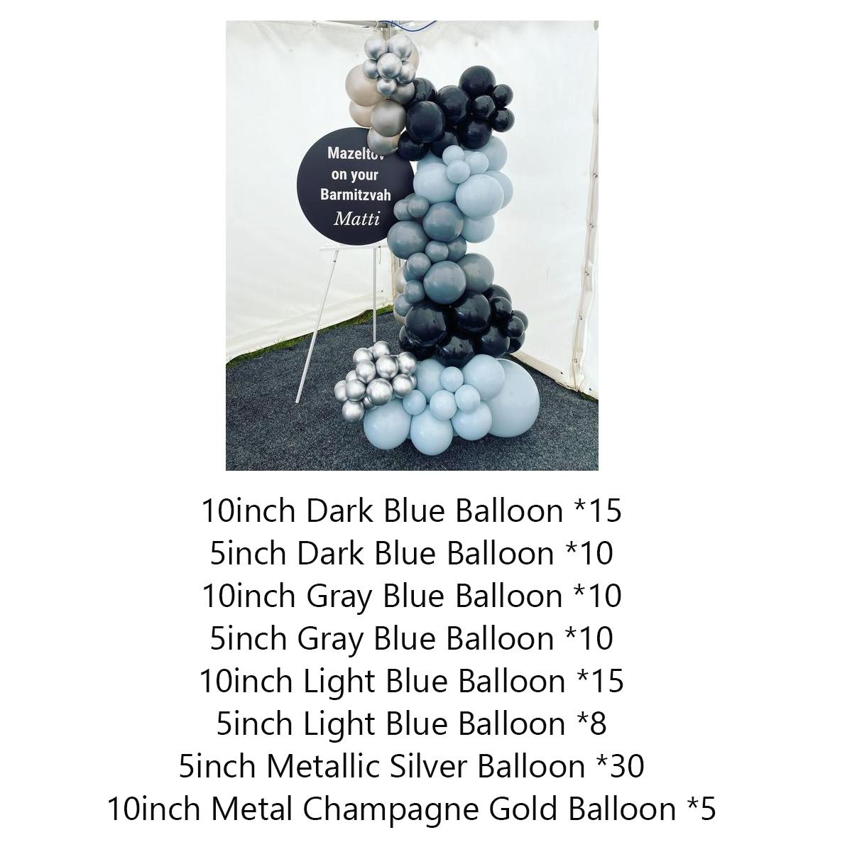 

103 шт. темно-синие воздушные шары, арка, гирлянда, комплект, серебряный баллон, украшения для дня рождения, выпускного, свадьбы, детского душа