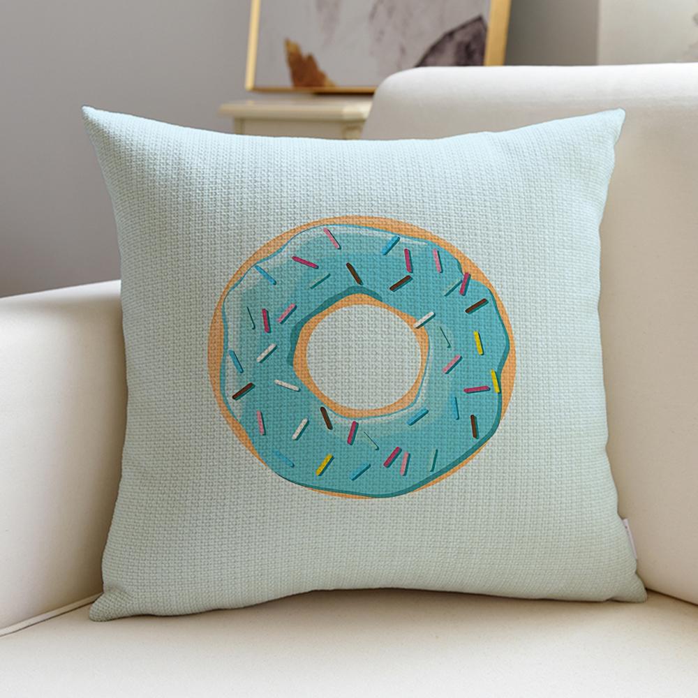 Sugary ddonutS Cushion Cover Pcs Linen Throw Pillow Covers X X Modern Home Decor