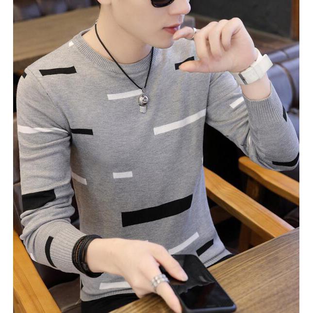 Male Sweater Autumn Winter Fashion O-neck Pullover Casual Slimfit Mens Wool Knitted Sweaters