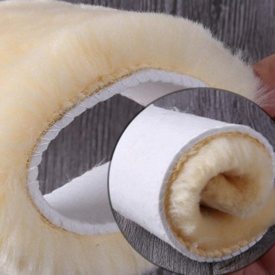2 pares de plantilla de zapato inserto otoño invierno cálido grueso mezcla de lana peluda amortiguación suave hombres mujeres bota de nieve suela interior almohadilla de pie
