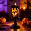Halloween Pumpkin Electronic Candle with Glowing Light for Home Decor - Random Color