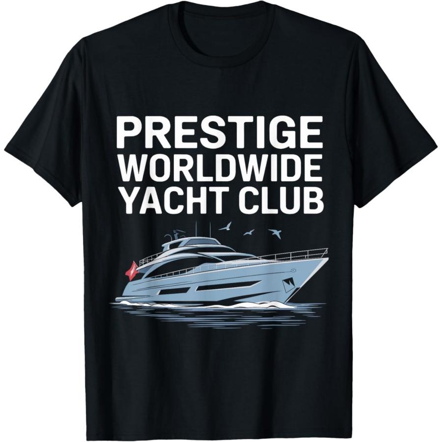Футболка с дизайном морской приключенческой тематики «Prestige Worldwide Yacht Club» XXXXXL чёрный