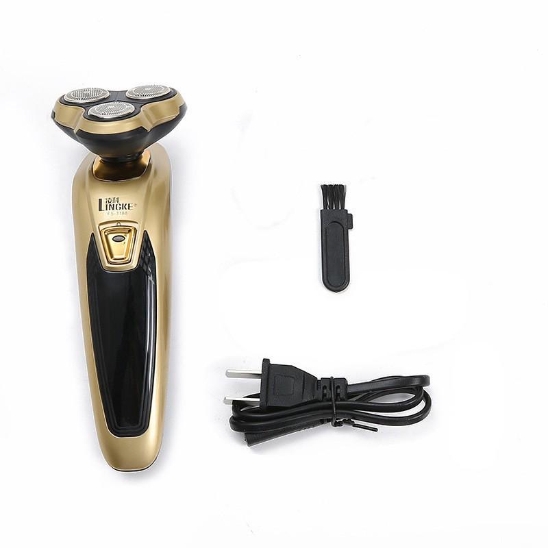 

Lingke 3188 Аккумуляторный триммер для бороды «три в одном», моющаяся электробритва и триммер для носа