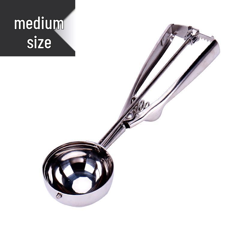 Stainless Steel Ice Cream & Fruit Scoop Ball Spoon