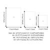A4/A5/A6/A7 Office Supplies Transparent Folder Clip File Loose Leaf Ring Binder Notebook Planner