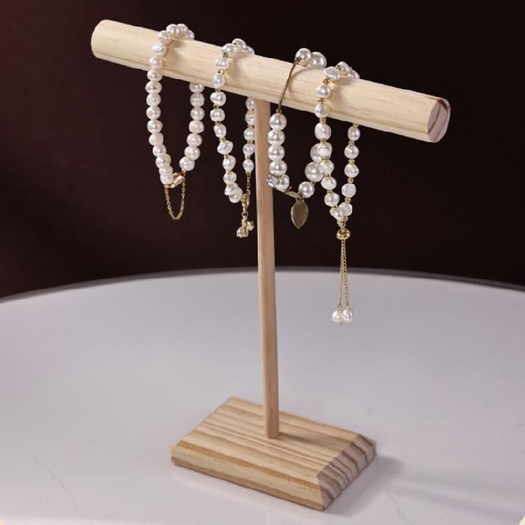 Simple Yet Stylish Wooden Holder for Bangles and Bracelets Handmade Necklace Display Stand for Home or Retail Use