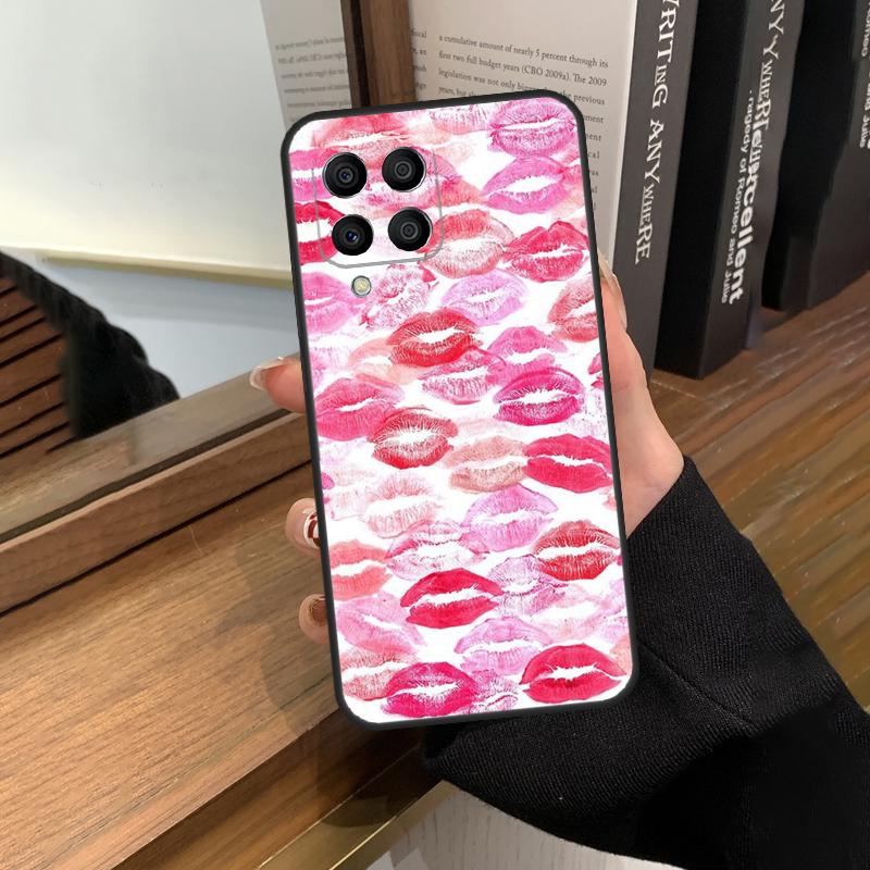 Lipstick Love Fashion Cover For Samsung Galaxy M23 M33 M53 M13 M51 M11 M31s M30s M12 M32 M52 M20 M14 M34 M54 Case