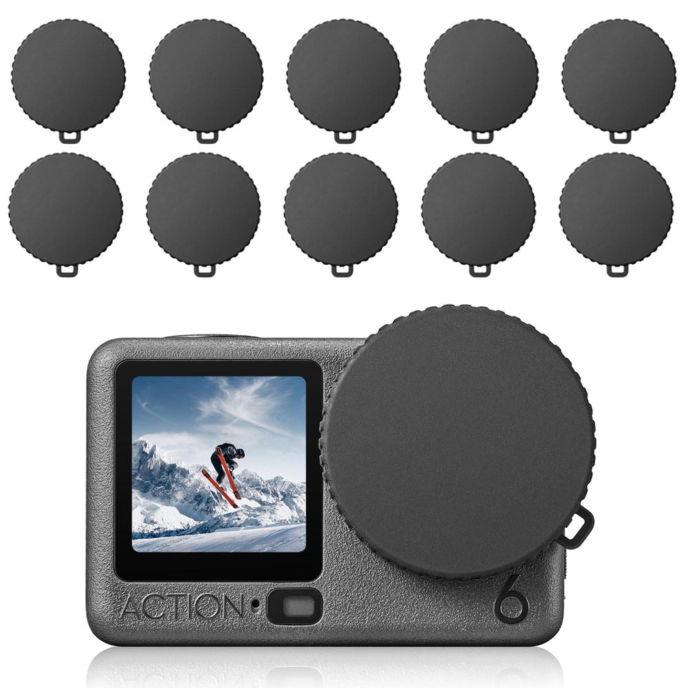 Silicone Lens Cap for DJI Osmo Action 6 - Anti-Scratch Protective Cover, Soft Dustproof Camera Lens Protector Accessories