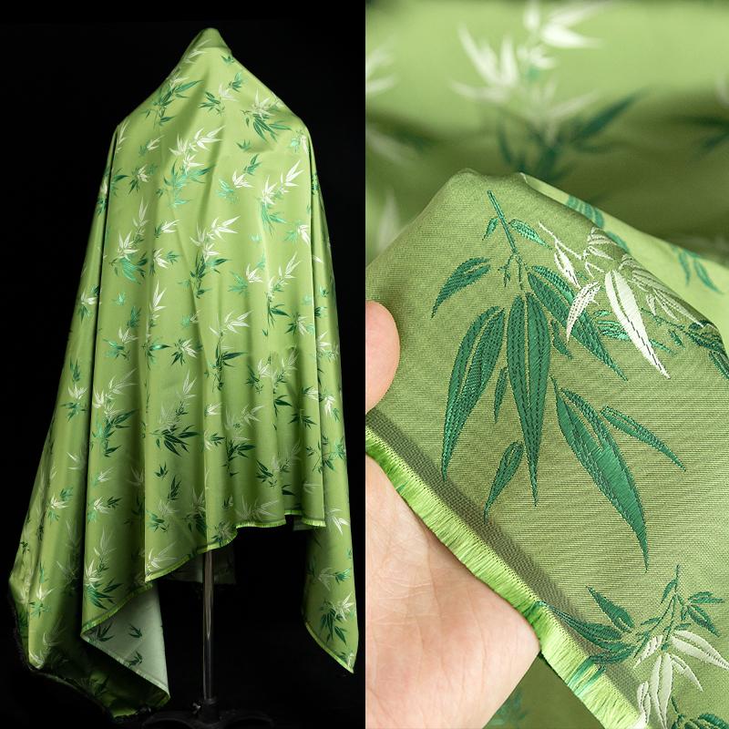 

50x150cm Weaving Brocade Satin Simulated Silk Jacquard Fabric Traditional Patterns Cheongsam Pure Polyester Material Cloth 50x150cm
