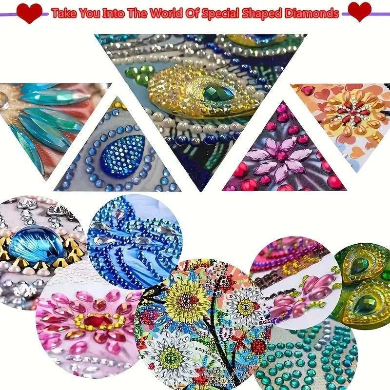 6Pcs/Set DIY Diamond Painting Keychain - Animal and Dog Patterns, DIY Decorations, Diamond Kit Craft Supplies