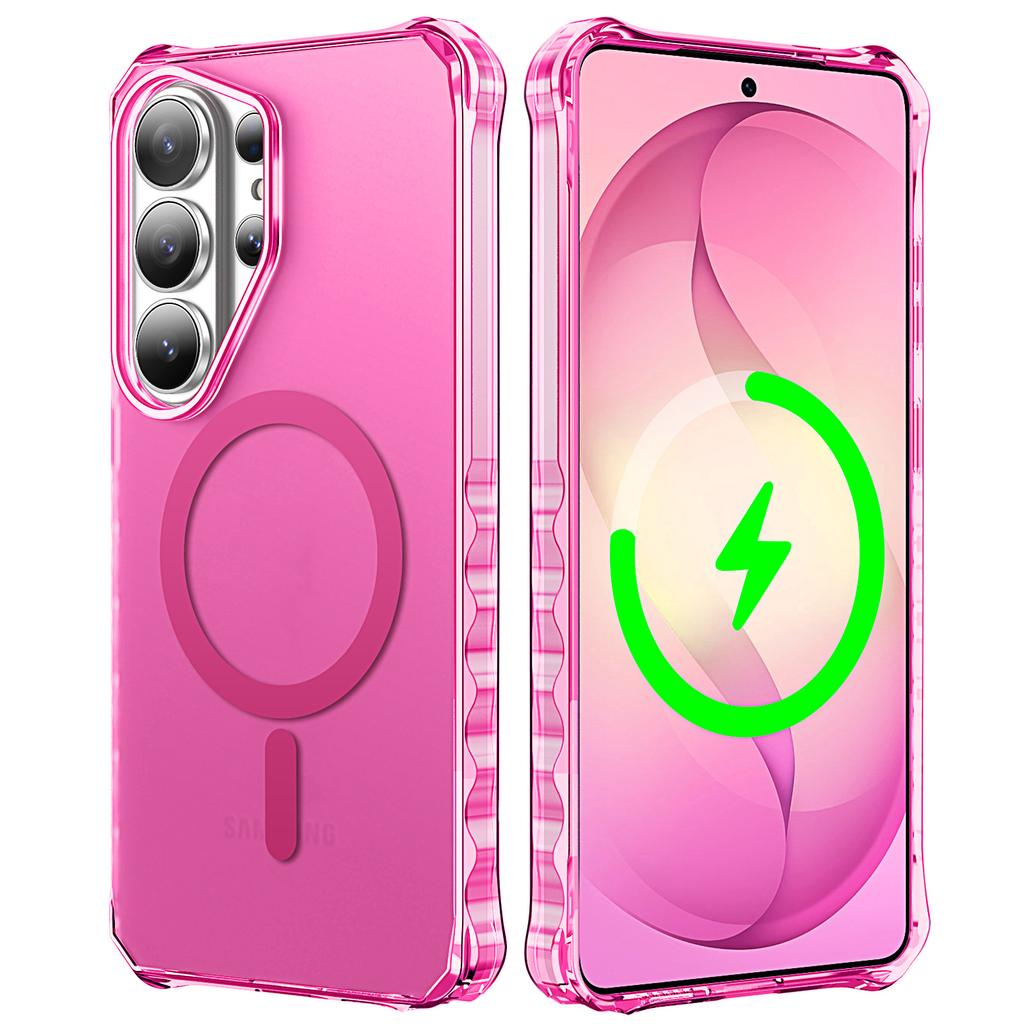 Applicable To Samsung S26Ultra Wave Magnetic Mobile Phone Case S25Ultra Matte S24Ultra Anti-drop Protective Case
