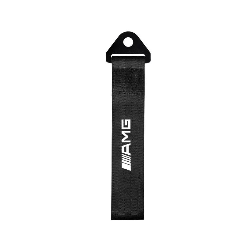 DMU3 1pcs For Mercedes benz A B R G Class GLK GLA C200 Towing Rope Nylon trailer Tow Ropes Car Tow Eye Strap Tow Strap Bumper Trailer