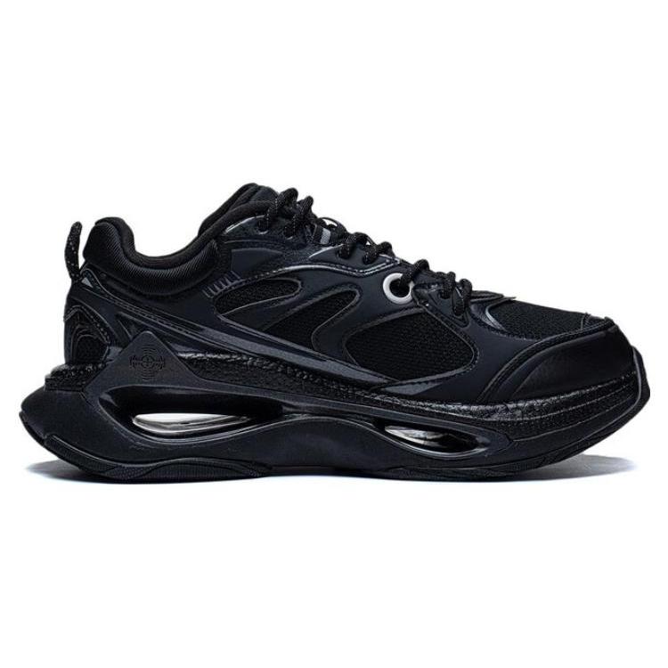Li Ning Exceed Infinity Abrasion Resistant Breathable Low top Casual Shoes Men's Black AZGT003-4