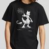 Uniqlo X Pokemon Collaboration Anime Letter Print Round Neck Short Sleeve T-Shirt Unisex T-Shirt Black 430585-09