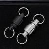 Titanium Alloy Quick Release Open Keychain Universal Rotary Buckle Convenient Detachable Keyring Quick Hangs Buckle