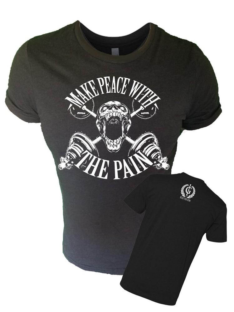 Футболка Iron Gods Make Peace для тренировок, бодибилдинга, пампинга, мужская, унисекс S