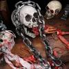 Halloween Props Fake Chain Plastic Barrier Chain Costume Prop Chains Prison Pirates Cosplay Accessory
