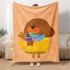 Hey Duggee Theme Printed Blanket - Perfect for Couch, Bed, Travel & Outdoor Use | Machine Washable, Cozy & Durable.