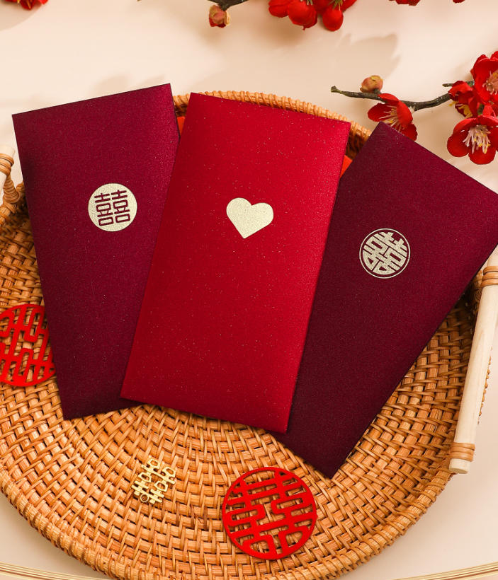 6Pcs/Pack Chinese Red Envelope  Year Spring Festival Children Lucky Money Envelopes Birthday Marry Red Packet Gift Red Bag