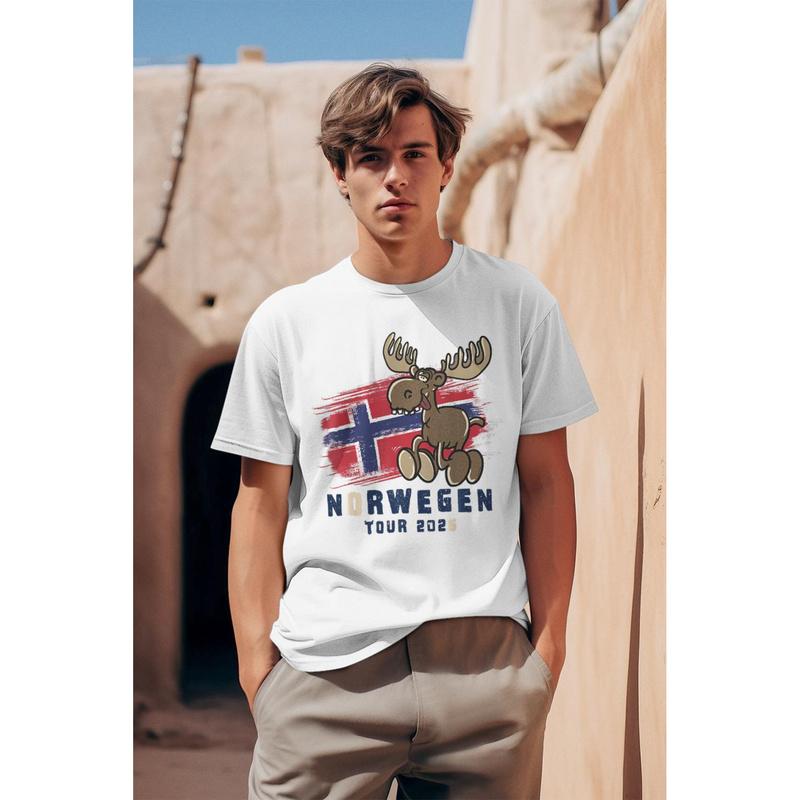 Norway Tour 2026- Elk T- Shirt Tee Unisex Man Gift Ed Boy