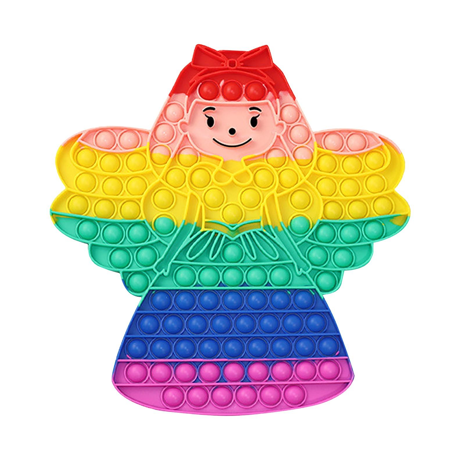 

Нажимной игрушечный брелок, пузырьковая игрушка, игрушки для снятия стресса для взрослых и детей One Size