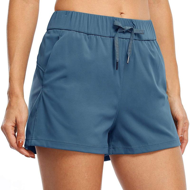 Spring and Summer Sports Shorts Women's Loose Breathable Lace Up Yoga Running Fitness Casual Shorts