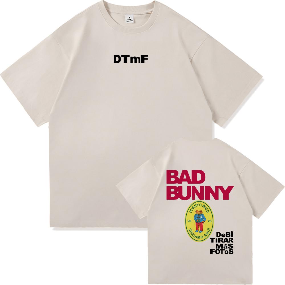 

DTMF Debí Tirar Más Fotos Bad Bunny T Shirt Fashion Men Vintage Funny Frog Tshirt Unisex DeBÍ TiRAR MáS FOToS Cotton Tees Shirts 3XL