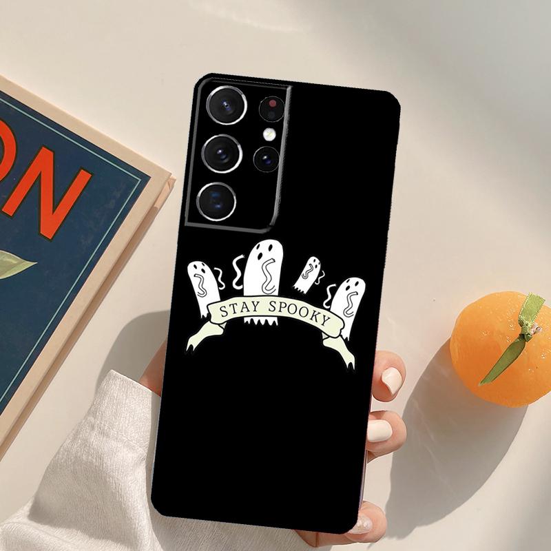 Halloween Spooky Ghost Phone Case For Samsung Galaxy S23 S26 Ultra S20 S21 S22 S24 S25 S10 Plus S25 FE Back Cover