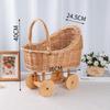 Large Candy Basket Stroller Shaped Baby Carriage Planter Vintage Flower Basket  Photography Props