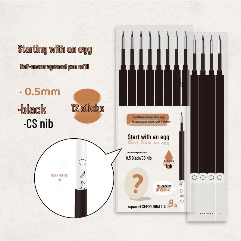 

Ручка гелевая самомотивирующая быстросохнущая Fangshuo, класс 2, сорт 3, 0,5 мм, черная 0.5mm