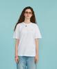 HELLO SUNRISE Mini Og Logo Tee_White & Lime