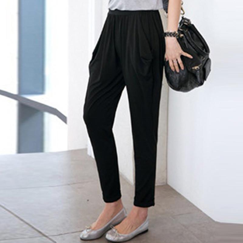 Casual Plus Size Harem Pants For Women With High Waist And Breathable Milk Silk Fabric For Summer Comfort