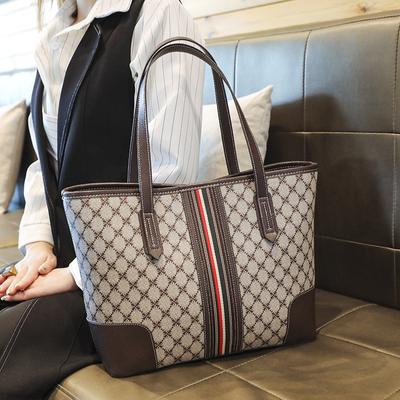 Frühlingsmode Print Einkaufstasche Große Kapazität Umhängetasche Einfache Einkaufstasche Pendlertasche