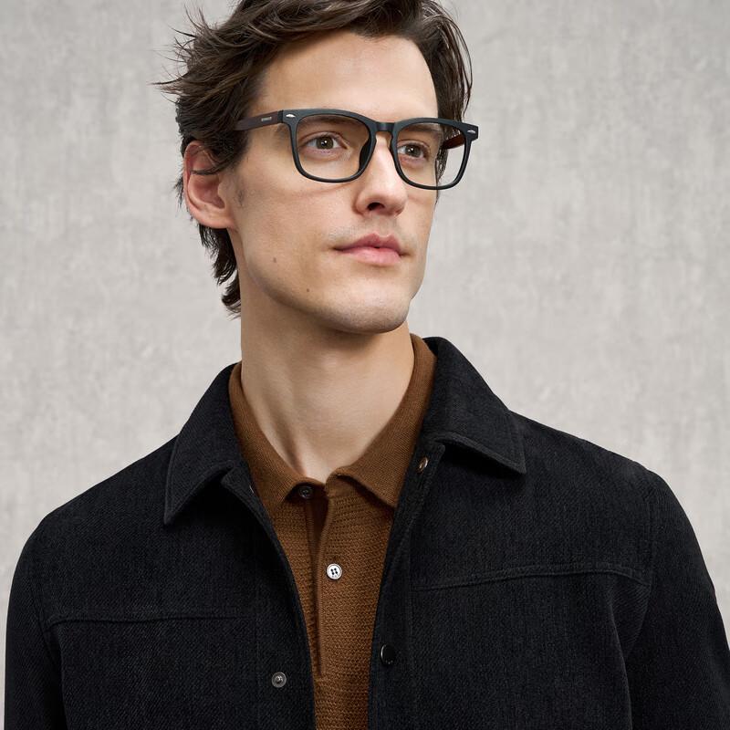 EMZ Lapel Wool Blend Jacket