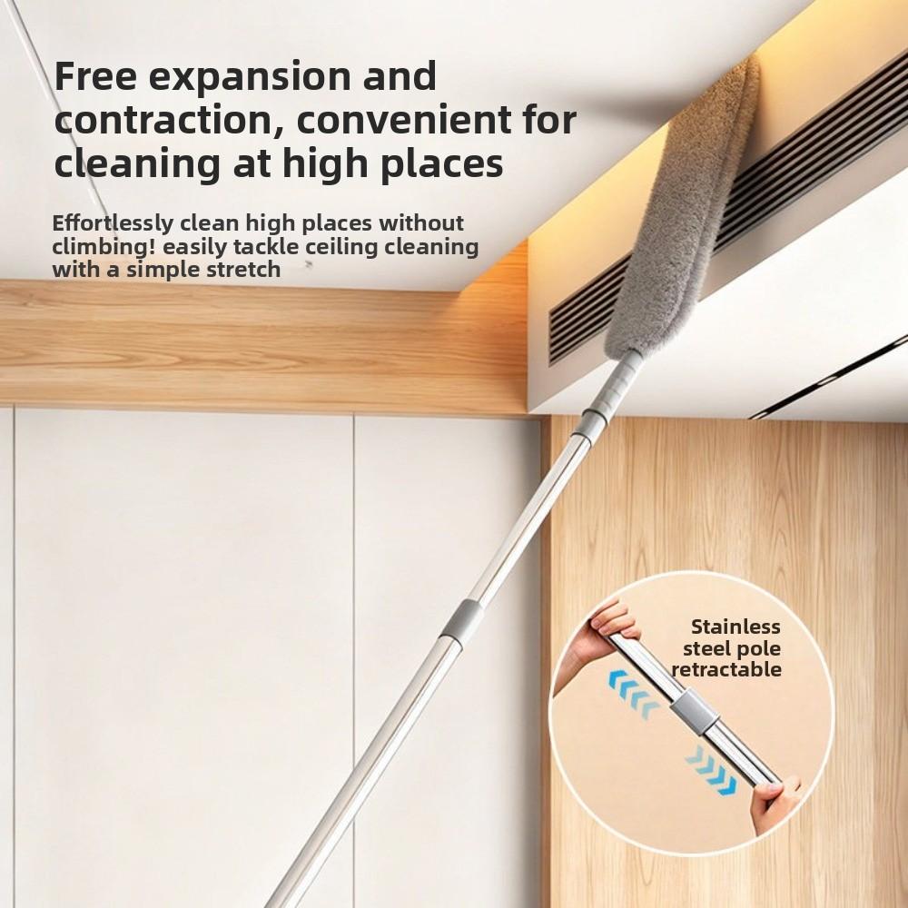 Flexible Head Long Handle Duster Lightweight Under-Bed Cleaning Tool  Furniture Cleaning