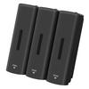 3 Chamber Manual Soap Dispenser Wall Mount Drip Liquid 350ml Each Capacity with Wide Opening Double Leakage Proof Pump