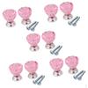 10Pieces Pink Drawer Pull Knobs Cabinet Dresser Cupboard Bin Handle Decoration For Furniture Drawers