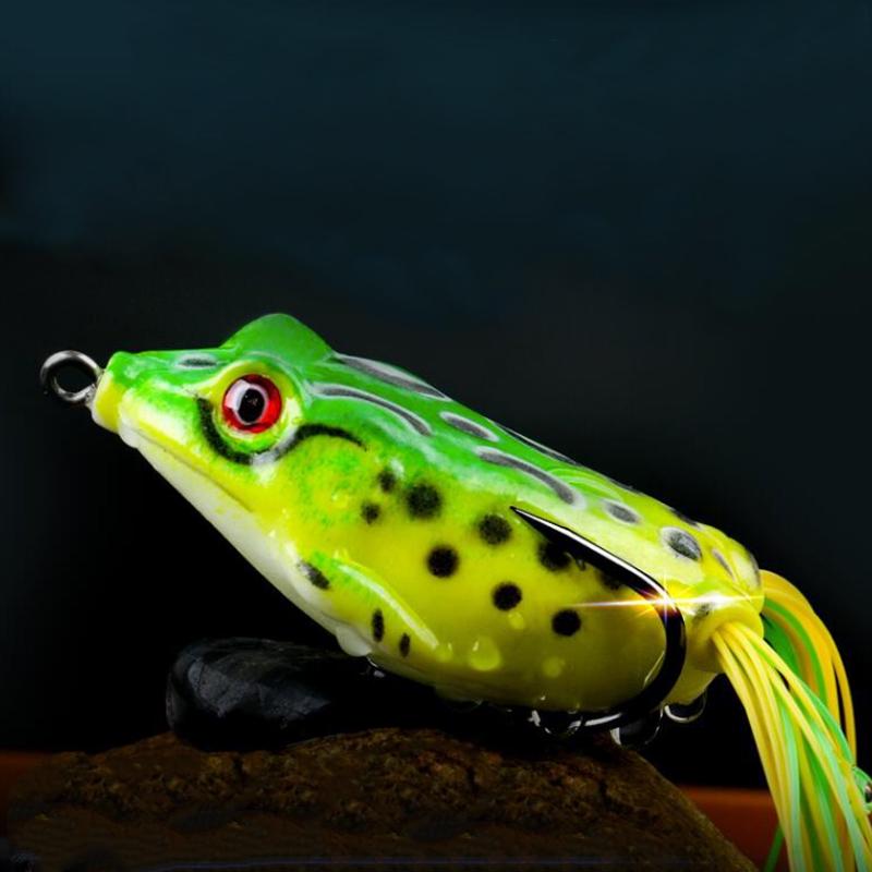 Leurre Grenouille Double Hélice – Appât Souple Silicone Pour Carnassiers – Topwater