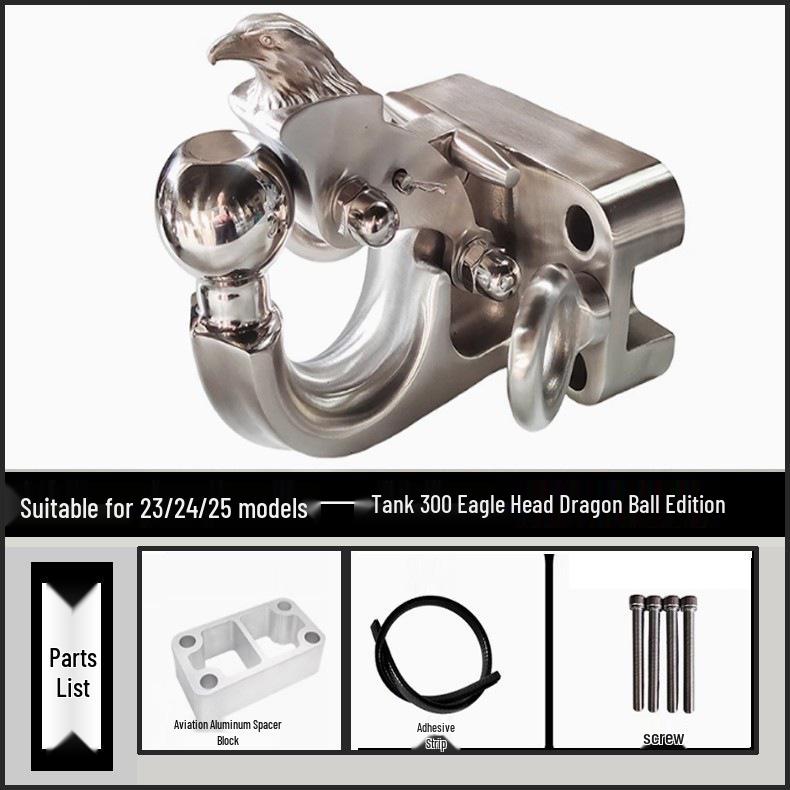Premium 304 Stainless Steel Tow Hook for Tank 300, Patrol Cruiser, Land Cruiser, and Universal Rogue