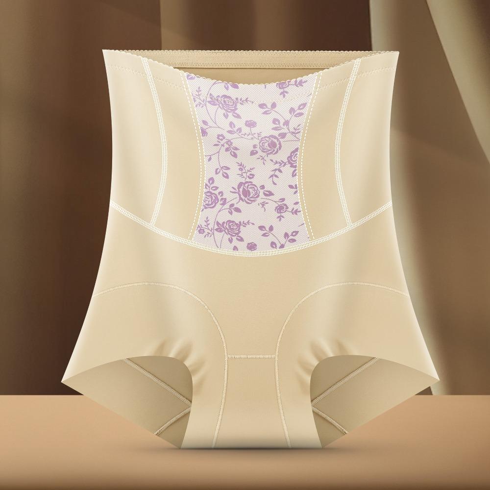 High Waist Postpartum Body Shaper Rose Flower Floral Briefs Breathable Slimming Shapers  Postpartum