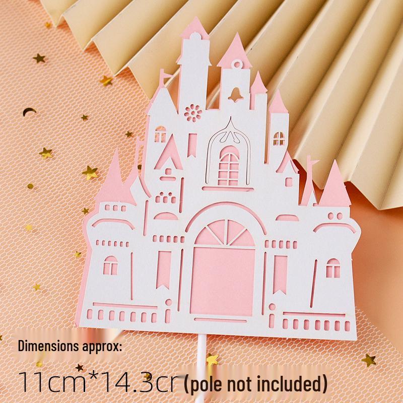 Pink & Gold Royal Birthday Cake Topper Set