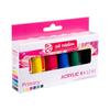 Peinture acrylique - Couleurs primaires - 6 tubes de 12ml - Talens Art Creation
