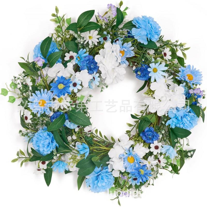 Artificial Flower Wreath Easter Valentines Day Hotel Restaurant Door Decorations