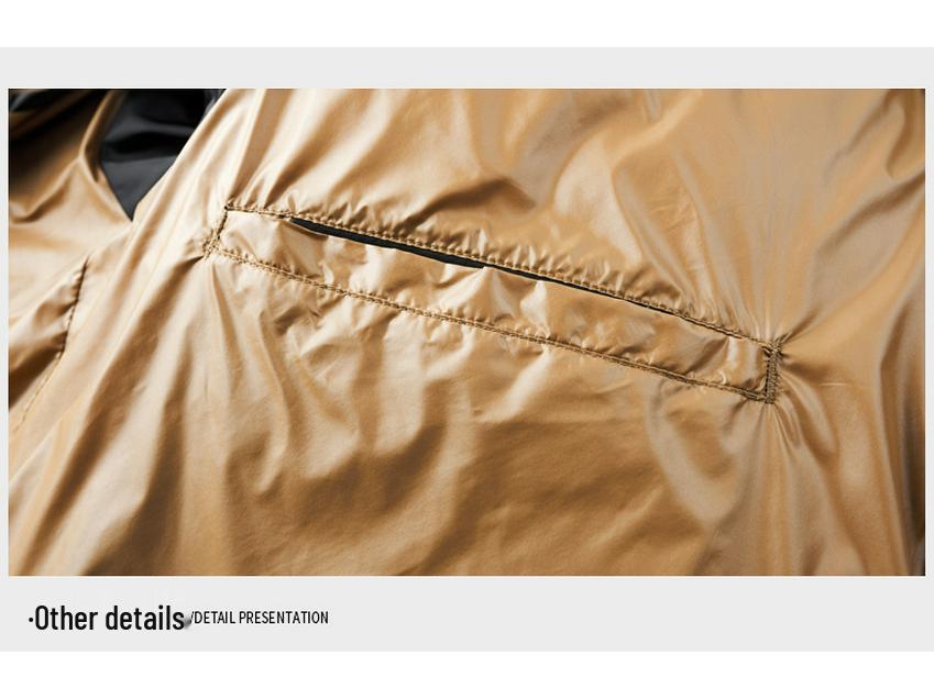 Men's Lightweight Trendy White Duck Down Hooded Jacket - Warm, Fashionable, and Detachable for Autumn and Winter Casual Wear