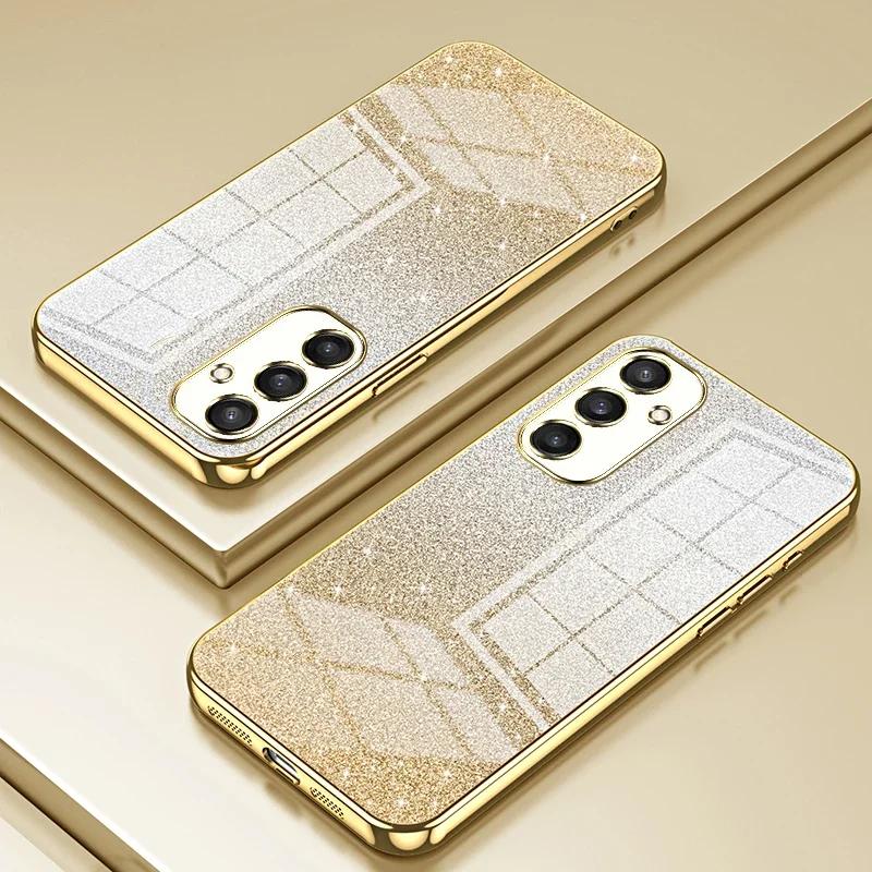 Luxury Glitter Bling Soft Silicone Phone Case for Samsung Galaxy S26 Ultra S26 Pro S25 Edge Plus S24 FE S23 S22 Shockproof Bumper Cover Funda