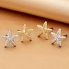Women's Earrings, Simple Small Starfish Marine Life Beach Vacation Earrings, Suitable for Daily Wear and Vacation Wear
