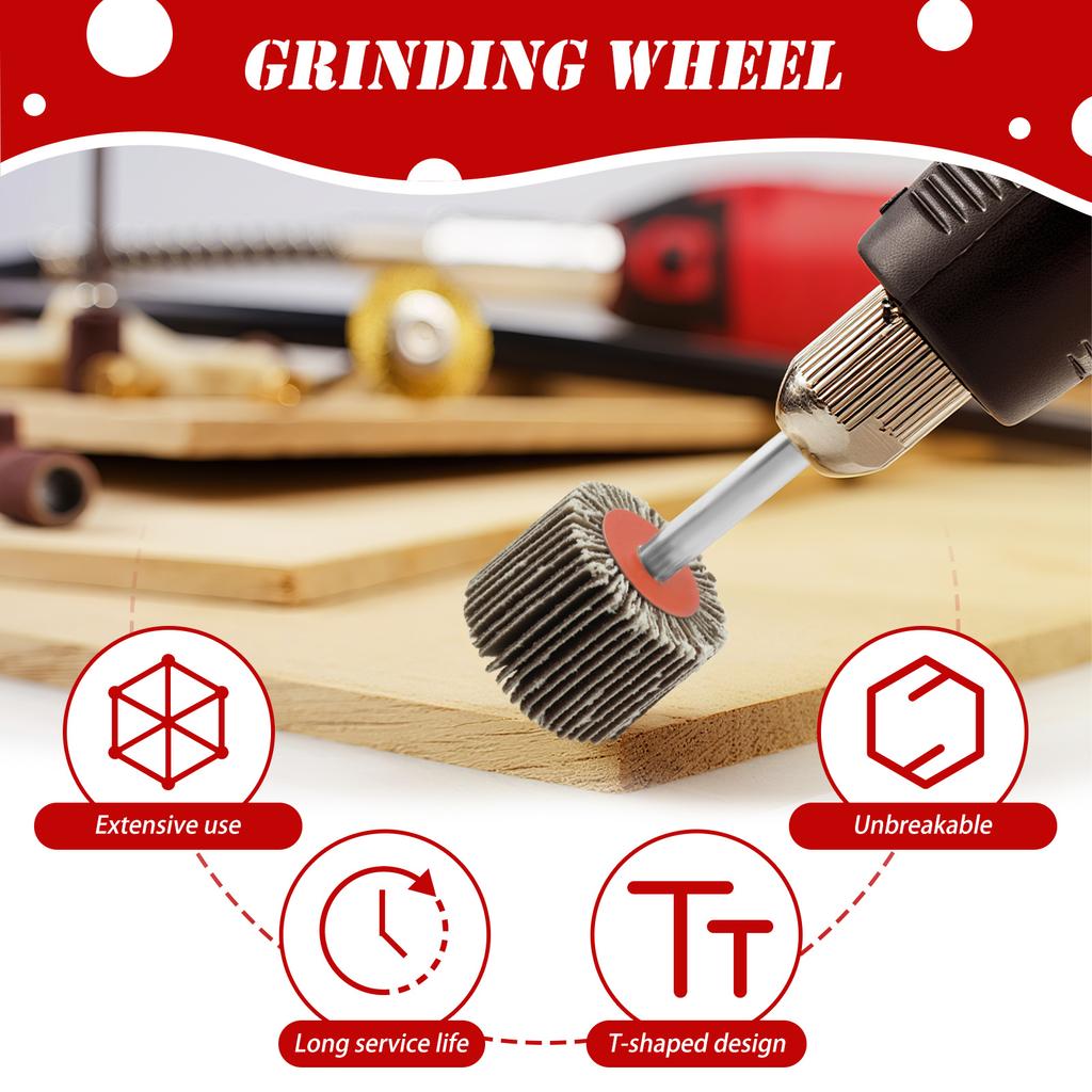 20Pcs Sanding Flap Disc Grinding Wheel Bit 80 Grit 16-80mm For Rotary Tool Electric Grinder Power Polishing Tool Accessories