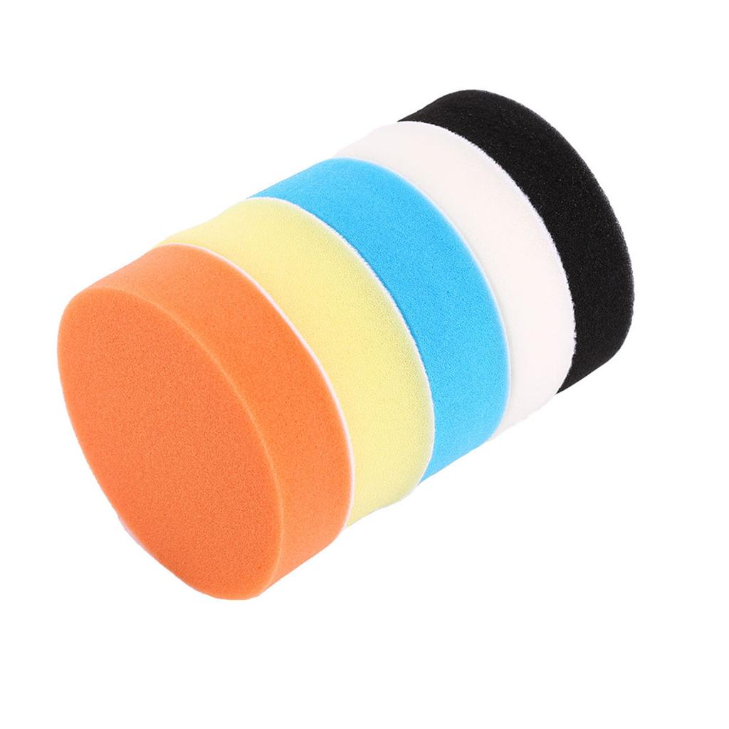 5 stk 6" Svamp Polering Buffing Voksing Pad Kit Verktøy for Bilpoleringsmaskin Buffer